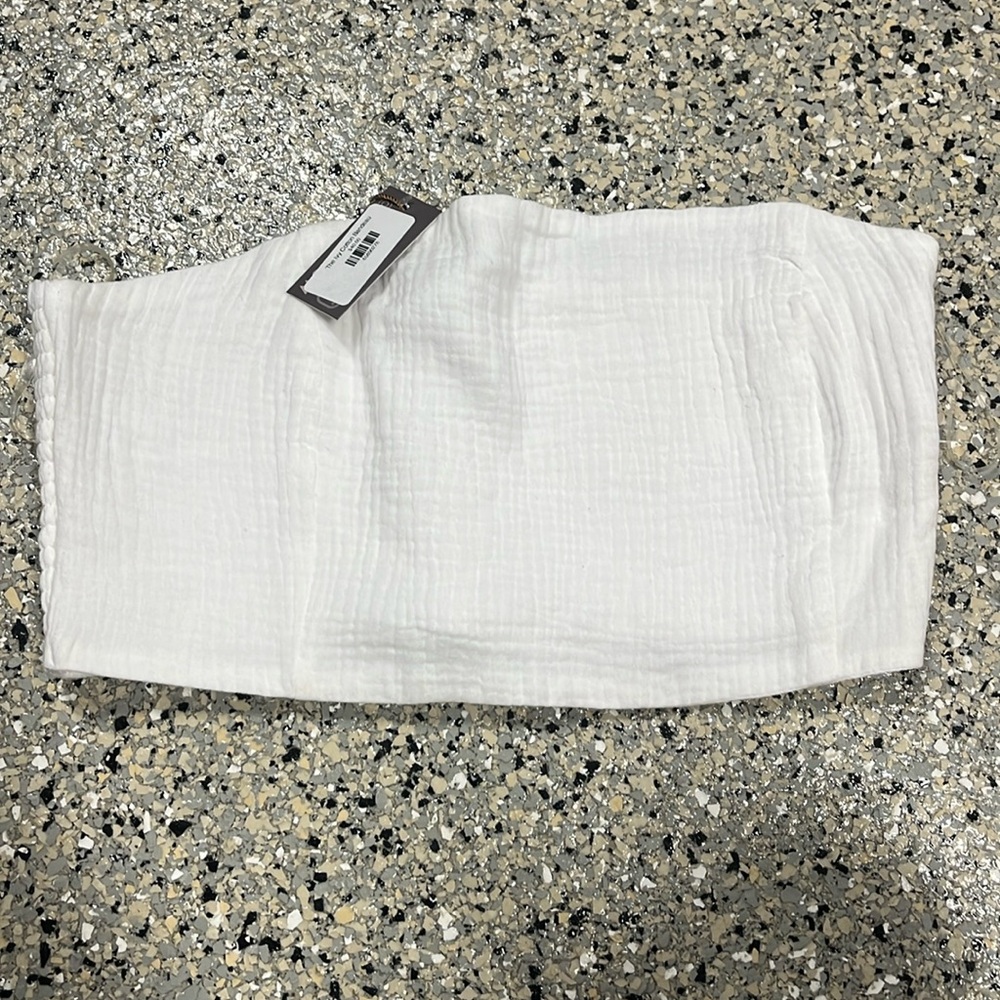 The NOW - Ivy white cotton bandeau top